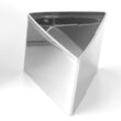 Set triunghiular pentru taiere aluat, Hendi, 6 buc, inox, marimi diferite, inaltime forma 50 mm