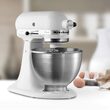 Mixer cu bol 4.3L, Classic, White - KitchenAid