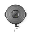 Tigaie electrica cu capac Hendi, aluminiu cu strat anti-aderent, vas interior 55x inaltime 6 cm, exterior 62x inaltime 19 cm, 230 V, 1600 W