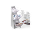 Suport pentru servire zahar, lapte cafea, 3 compartimente, Hendi, 190x240x(H)410