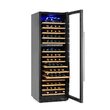 Dulap frigorific pentru vin cu reglare temperatura in 2 zone, 160 sticle,Hendi, 447 litri, 220-240V/90W, 595x680x(H)1795 mm