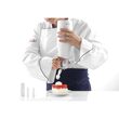 Aparat / sifon frisca, 0,5 litri, corp negru polipropilena, Hendi Kitchen Line, include 3 duze si perie curatare, 80 x 260 mm, Negru