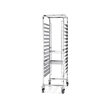 Carucior mobil pt debarasare tavi - pt 15 tavi 60x40 cm- structura inox - 690x515x(H)1695 mm, Hendi