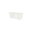 Fata de masa tip husa, alba pentru masa dreptunghiulara, Hendi, 1500x760x(H)730mm, 90% micro poliester / 10% elastan