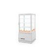 Vitrina rece pt prezentare, alba, 68 lt, interval temp 0-12 gr C, 170 W, 3 rafturi reglabile pe inaltime, ARKTIC by Hendi, 452x406x(H)891 mm, Clasa energetica C
