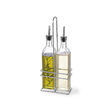 Oliviera cu 2 sticle ulei/otet in suport si cu picurator, 230 ml, 115x60x(H)325 mm, Hendi