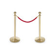 Stalp de delimitare, acces sau ghidare, finisaj tip oglinda, Hendi, Inox, Auriu, diametru baza 360 mm, inaltime stalp 1010 mm