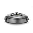 Tigaie electrica cu capac Hendi, aluminiu cu strat anti-aderent, vas interior 55x inaltime 6 cm, exterior 62x inaltime 19 cm, 230 V, 1600 W