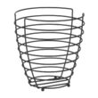 Cos negru pentru fructe, Hendi, Inox, 230x(H)250 mm