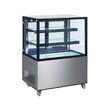 Vitrina frigorifica de prezentare interval temp. 2/6?C, corp inox, 300 litri, 480 W ARKTIC by Hendi, 915x675x(H)1210 mm, Clasa energetica C