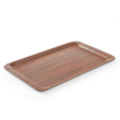 Tava servire, Hendi, din lemn armat laminat cu strat anti-alunecare, culoare mahon, 33x43 cm