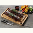 Tocator din lemn de tec,Hendi, dreptunghiulara Churrasco, Tramontina, 400x240x(H)18mm 