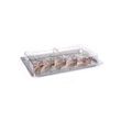 Capac prezentare rolltop GN 1/1, policarbonat - 533x328x(H)76 mm