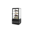 Vitrina rece pt prezentare, Negru, 68 lt, interval temp 2-6 gr C, 170 W, 3 rafturi reglabile pe inaltime, ARKTIC by Hendi, 452x406x(H)891 mm, Clasa energetica C