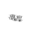 Cratita cu capac 4,8 Lit, 24 cm diametru x10,5 cm inaltime, inox, gama Hendi Profi Line