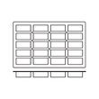 Forma din silicon Hendi pentru mini prajituri, rezistenta la temperatura -60 ° C pana 260 ° C, antiaderent, GN 1/1