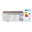 Masa pizza profesionala, cu 2 usi 7 sertare 280 L inox, ARKTIC by Hendi interval temperatura -2/+8 gr C 250 W 2020x800x(H)875 mm