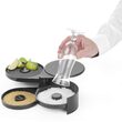 Set decorare margine pahare cocktail cu 3 zone pt zahar, sare si lime - - 200x160x(H)75 mm - plastic ABS - Hendi