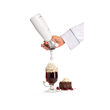 Aparat / sifon frisca Kitchen Line, Hendi, capacitate 0.95 lt, diam 9.5 x (H) 32 cm, incluse 3 duze polipropilena si perie curatare