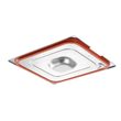 Capac cu maner si margine de silicon  pentru tava gastronom,Profi Line, GN 2/3,Hendi, 354x325mm