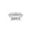Chafing dish inox GN1/1, contine 2 suporturi combustibil si o tava GN 1/1 65mm