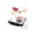 Cantar de bucatarie, inox, 15kg cu precizie de ±1g, 266x269x(H)34mm