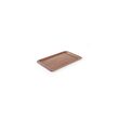Tava servire, Hendi, din lemn armat laminat cu strat anti-alunecare, culoare mahon, 33x43 cm