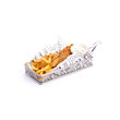 Cos servire tip mini-fry, pentru servire cartofi prajiti si aperitive, inox, 275x130x(H)45 mm, Hendi