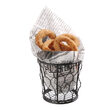 Cos servire din sarma, pentru servire snacks, Hendi, 120x(h)110 mm, Negru