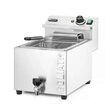 Friteuza electrica cu scurgere 10L Goliath Hendi, 10Kw, 400v, 299x584x(H)375mm