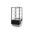 Vitrina frigorifica de prezentare interval temp. 2/6?C, 480 W corp inox, ARKTIC by Hendi, 650x805x(H)1445 mm, 300 Litri, Clasa energetica C