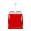 Dispenser de sos cu pompa,Hendi 2.5 L, rosu, 230x210x(H)250 mm