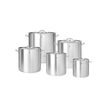 Oala cu capac, 71 Lit, 45 cm diametru x 45 cm inaltime, inox grosime 1 mm, gama Hendi Budget Line, potrivita si pt uz profesional
