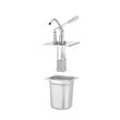Capac cu dozator pentru recipiente GN, Hendi, GN 1/6, 180x165 mm