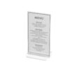 Set 6 bucati suport pentru meniu, 80x72x(H)20 mm, plexiglas transparent, Hendi