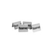 Semn pentru masa - Rezervat/Reserved, inox, 4buc/set, 50x35x(h)40