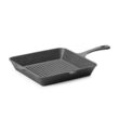 Tigaie grill din fonta, HENDI, negru, 265x265x(H)50mm