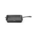 Tigaie grill din fonta, HENDI, negru, 265x265x(H)50mm