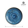 Farfurie espresso albastra, 115 mm