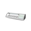 Vitrina sushi, 63 lt, pt 5 tavi GN1/3, interval temp 0-6 gr C, 160 W, geamuri glisante, corp inox, ARKTIC by Hendi, 1307x450x(H)330 mm