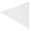 Razuitor aluat Hendi triunghiular cu margini zimtate, dinti mici, 110x110mm, 6 buc/set