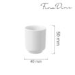 Suport scobitori Fine Dine Bianco, portelan, 40x(H)50 mm