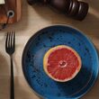 Farfurie de servire albastra, 350x210 mm, Fine Dine