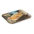 Tava de servire dreptunghiulara suprafata antiderapanta, cu imprimare, HENDI, tasty fish & chips, 330x430mm