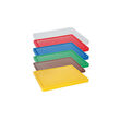 Tocator albastru, 26.5x32.5x(H)1.2 cm - GN1/2, cu sant de scurgere, polietilena HDPE 500, respecta normele de igiena HACCP, Hendi