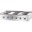 Aragaz electric profesional de banc cu 6 plite, linia 700