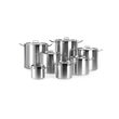 Oala inalta cu capac 50 Lit, 40 cm diametru x 40 cm inaltime, solida, din inox de calitate, gama Hendi Profi Line, potrivita si pentru uz profesional