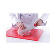 Tocator rosu, 450x300x12 mm, din polietilena HDPE 500, Hendi, cu 2 fete, potrivit si pt uz profesional, respecta normele de igiena HACCP