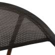 Scaun aluminiu Bamboo Look maro