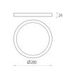 Plafoniera LED Kore 28 cm - ACB Iluminacion